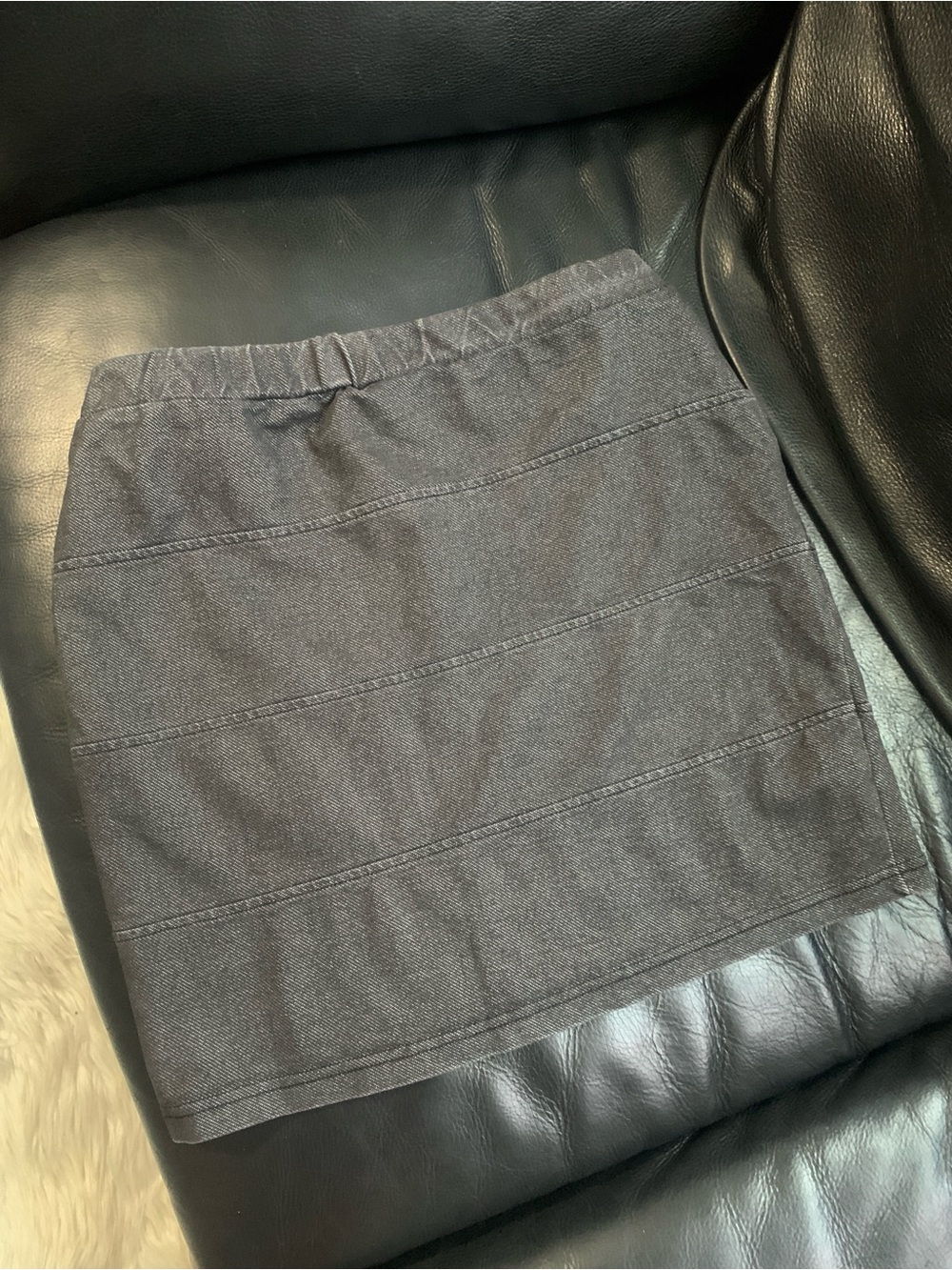 Cotton On Black Band Mini Skirt